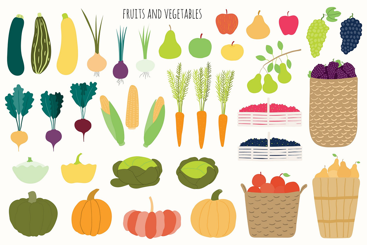 Happy Harvest Vector Illustrations, a Food Illustration by sceptical cactus (Photo 5 of 12)