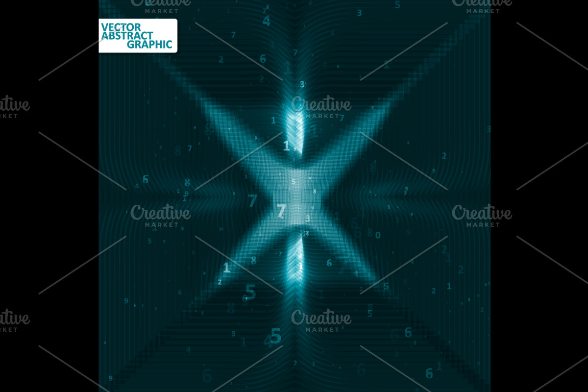 Set of digital code background, a Texture Graphic by majcot