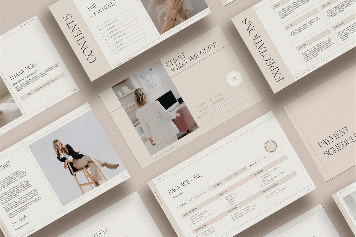 Client Welcome Guide Template Kit, a Templates & Theme by Sunday Lane Studio (Photo 2 of 6)