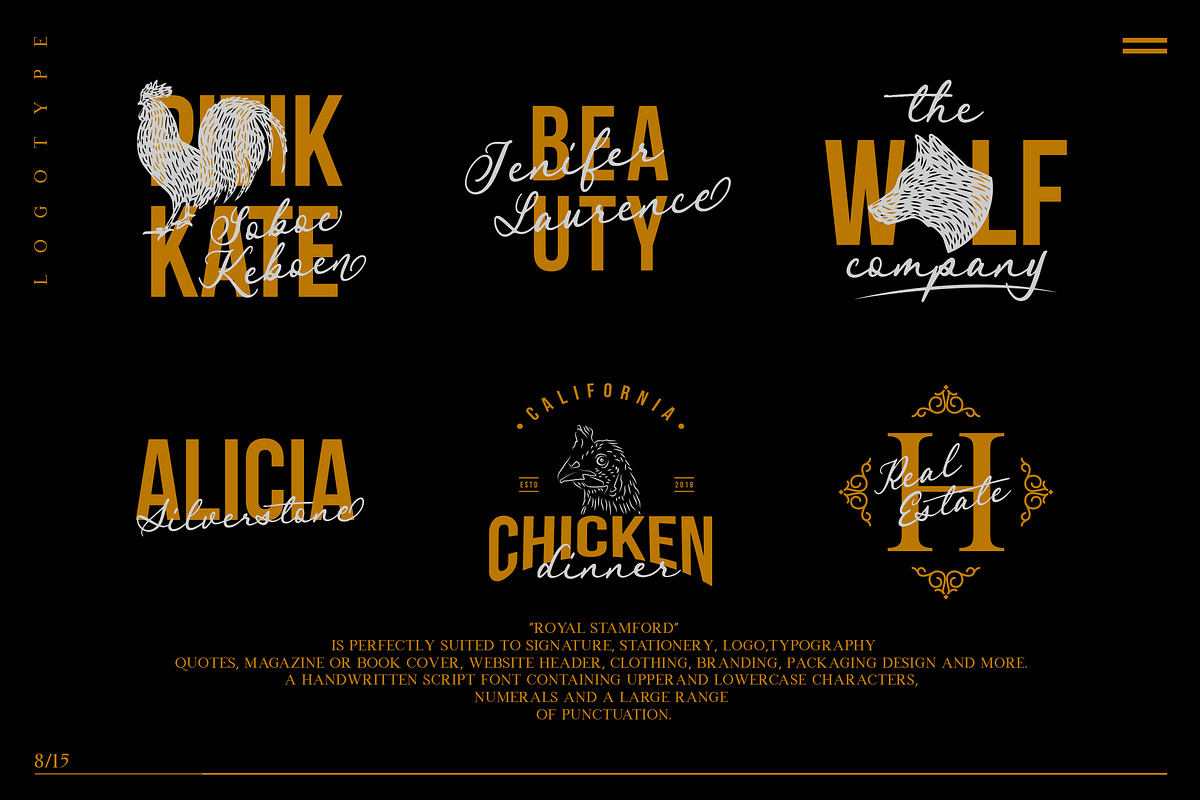 Royal Stamford (20% OFF), a Script Font by Runsell Studio (Photo 9 of 15)