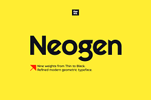 Neogen - Elegant Geometric Typeface