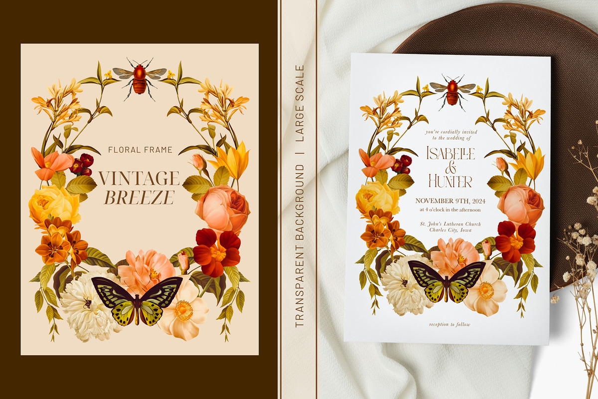 Vintage Breeze Floral Collage Art, a Decorative Illustration by Eclectic Anthology (Photo 5 of 10)
