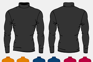 Set Of Long Sleeve Shirts For Men.