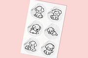 Bichon Frise SVG Illustrations, an Animal Illustration by HalieKStudio (Thumbnail 4 of 9)