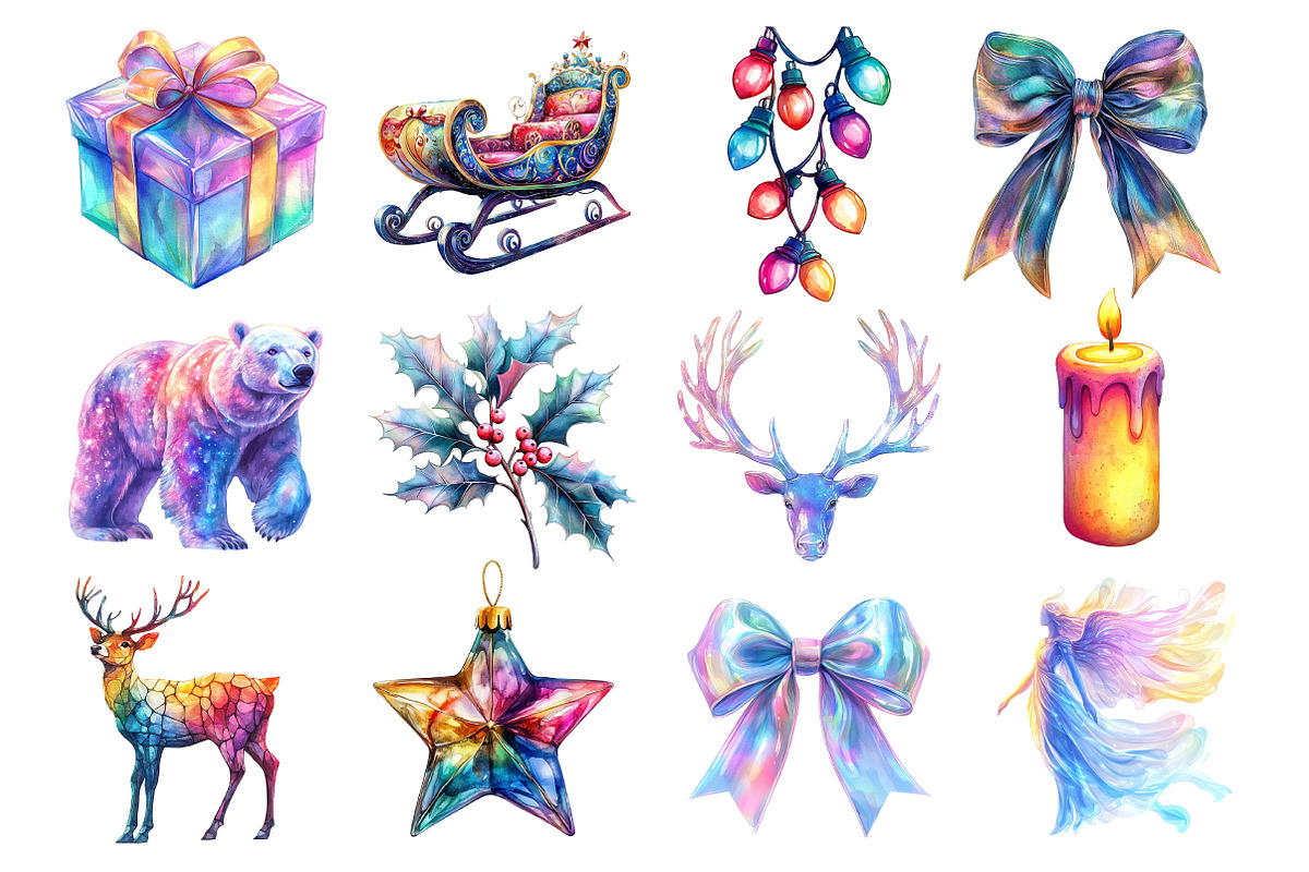 Iridescent Christmas Sublimation, an Illustration by Dream Creation (Photo 2 of 4)