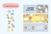 Happy Easter doodles and patterns, an Illustration by kostolom3ooo (Thumbnail 4 of 11)