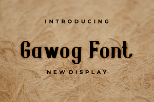 Gawog Font