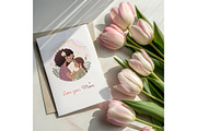 Mother’s Day Clipart – Black Mom, a Person Illustration by Bielousova Art (Thumbnail 4 of 6)