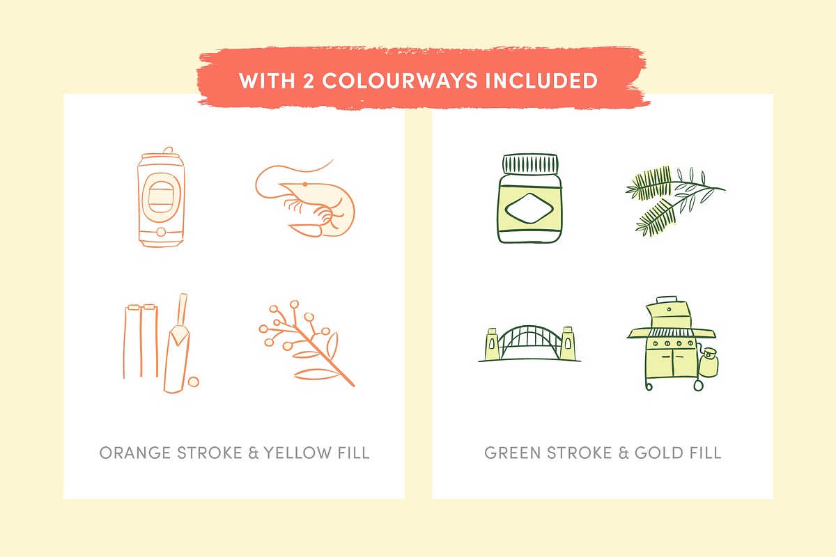 Australian Themed Icons, an Outline Icon by Caroline Mackay (Photo 3 of 8)