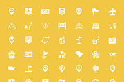 125+ Maps and Navigation Vector Icon, a Solid Icon by Creative Stall (Thumbnail 2 of 4)