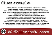 50 Killer Isn't Whodunnit Mystery, a Social Media Template by Design Station (Thumbnail 2 of 3)
