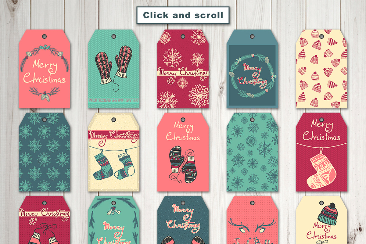 40 Christmas tags, a Pattern Graphic by SomStock (Photo 5 of 5)