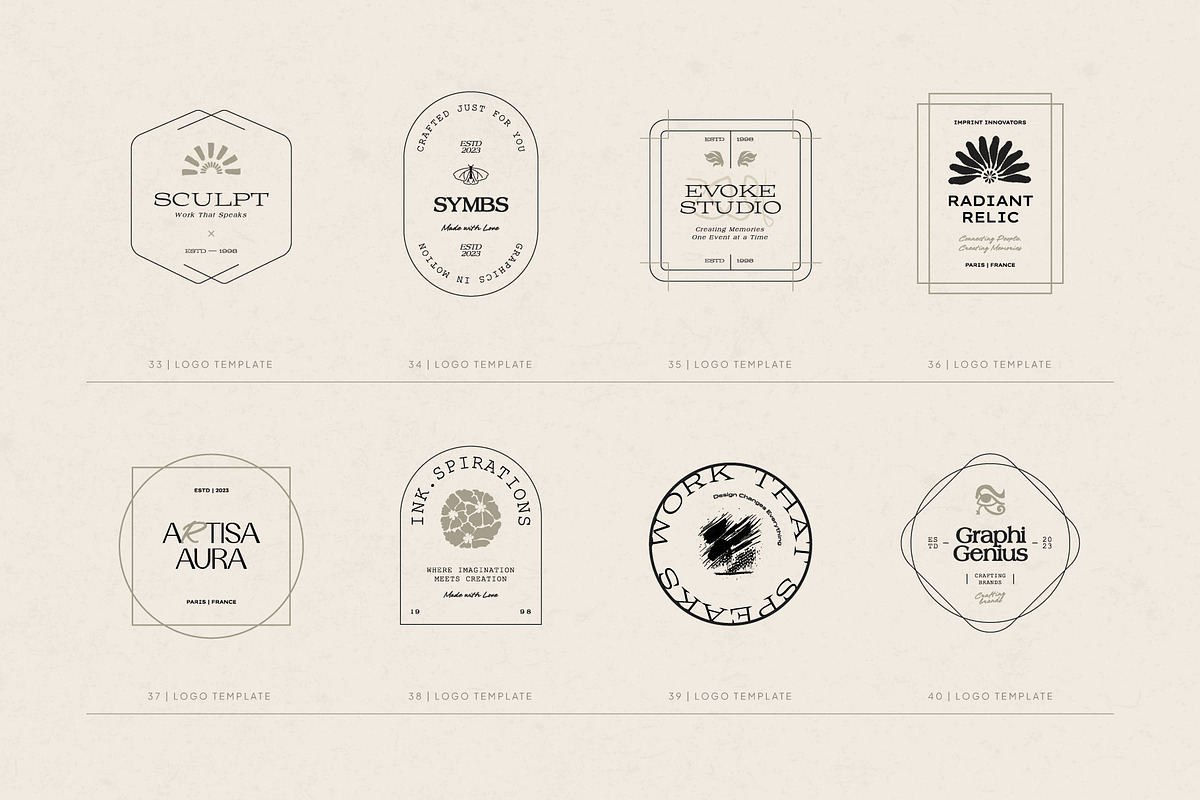 Groovy Floral | Logo Kit, a Branding & Logo Template by KetteCreate (Photo 15 of 22)