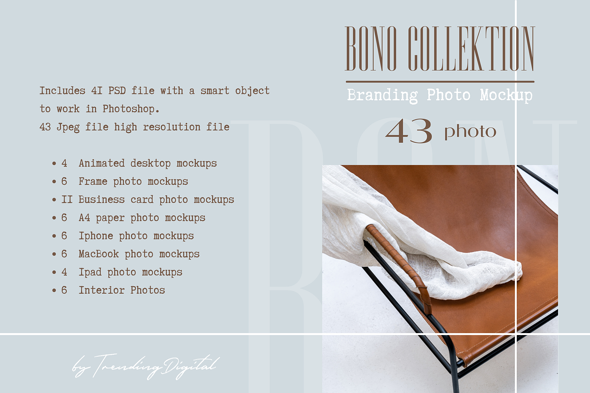 Branding Photo Mockup Bundle BONO, a Books & Magazine Mockup by Trendingdigital (Photo 24 of 24)