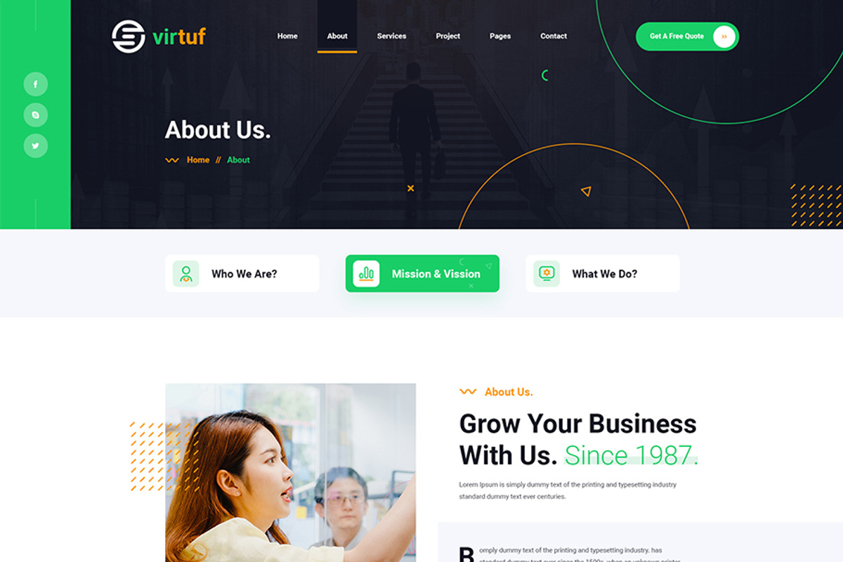 Creative Agency Bootstrap 5 Template, a Bootstrap Template by HasThemes (Photo 3 of 3)