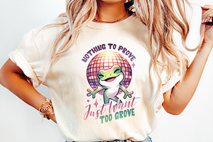 Groovy Frog Graphic, Funny Frog Png