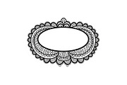 Vintage Lace Oval Frame Bundle, an Illustration by yasushie (Thumbnail 11 of 30)