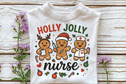 Holly Jolly Nurse Gingerbread Nurse, an Illustration by CraftArtStudio (Thumbnail 3 of 4)