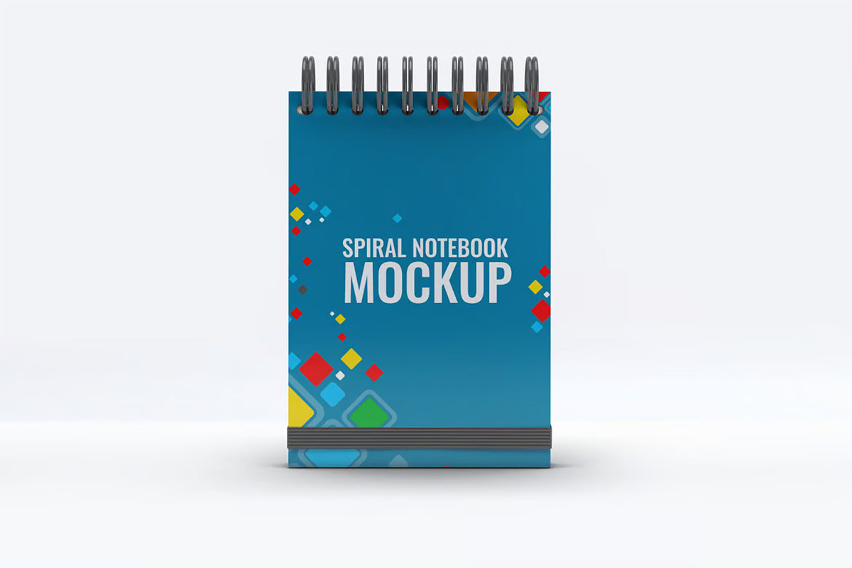 Spiral Notebook Mock-Up, a Product Mockup by DesignRushMarket (Photo 7 of 8)