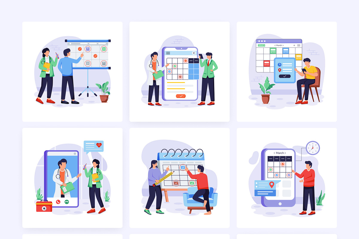 Appointment Scheduling Illustrations, an Emoji Icon by Vectors Market (Photo 5 of 6)