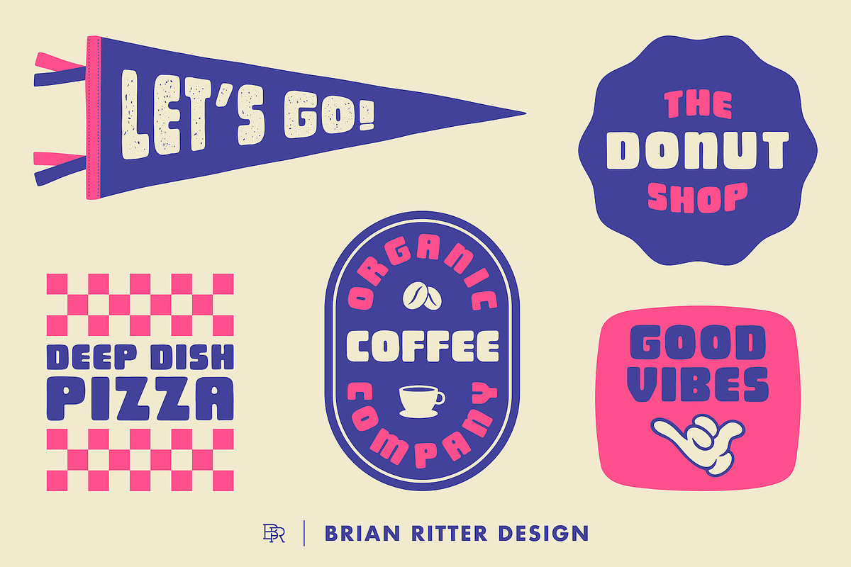 Chunky Block Sans Font, a Sans Serif Font by Brian Ritter Design (Photo 2 of 6)