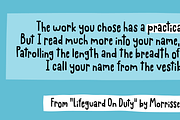 Practical Vein - super duper cute!, a Handwritten Font by pizzadudedotdk (Thumbnail 5 of 8)