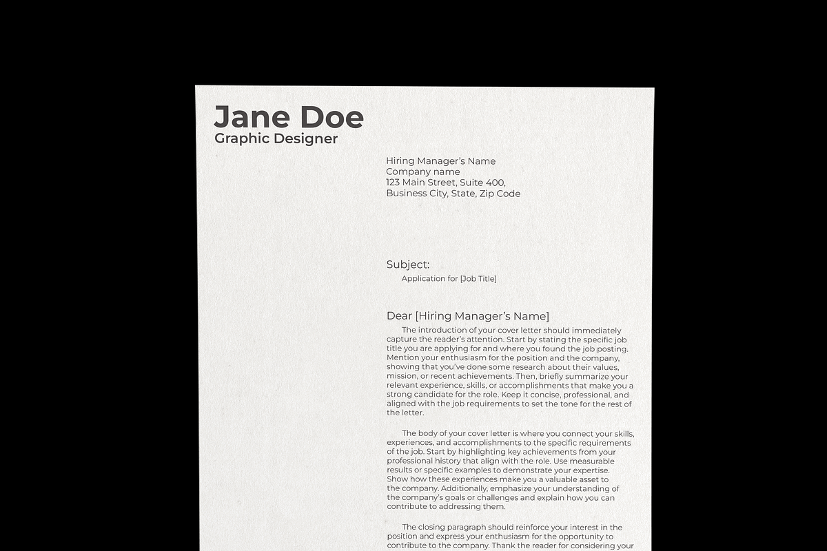 CV/Resume & Cover Letter Template_05, a Resume Template by Akreatipe (Photo 2 of 4)