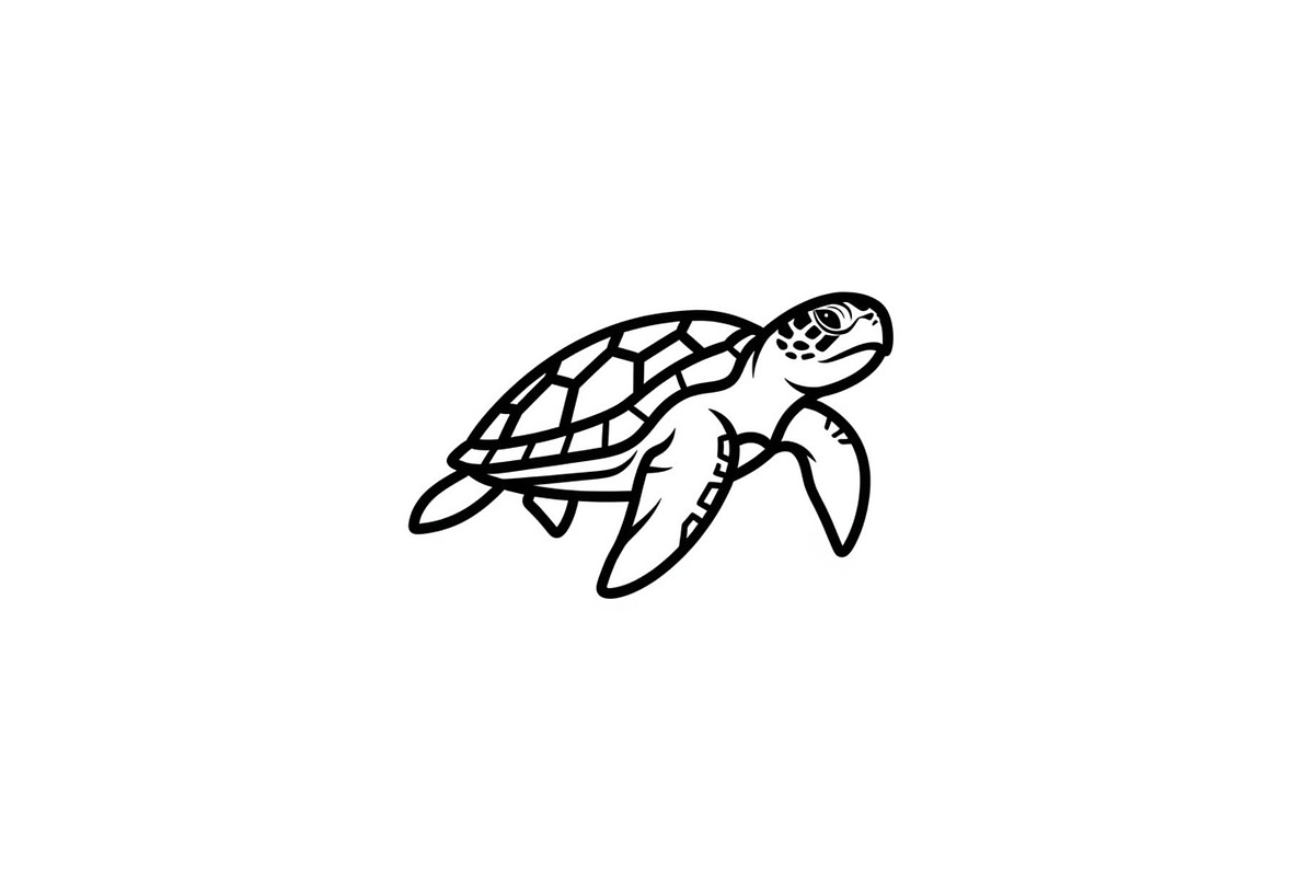 50 Sea Turtle Vector Silhouette Bund, an Illustration by jahid234 (Photo 19 of 51)