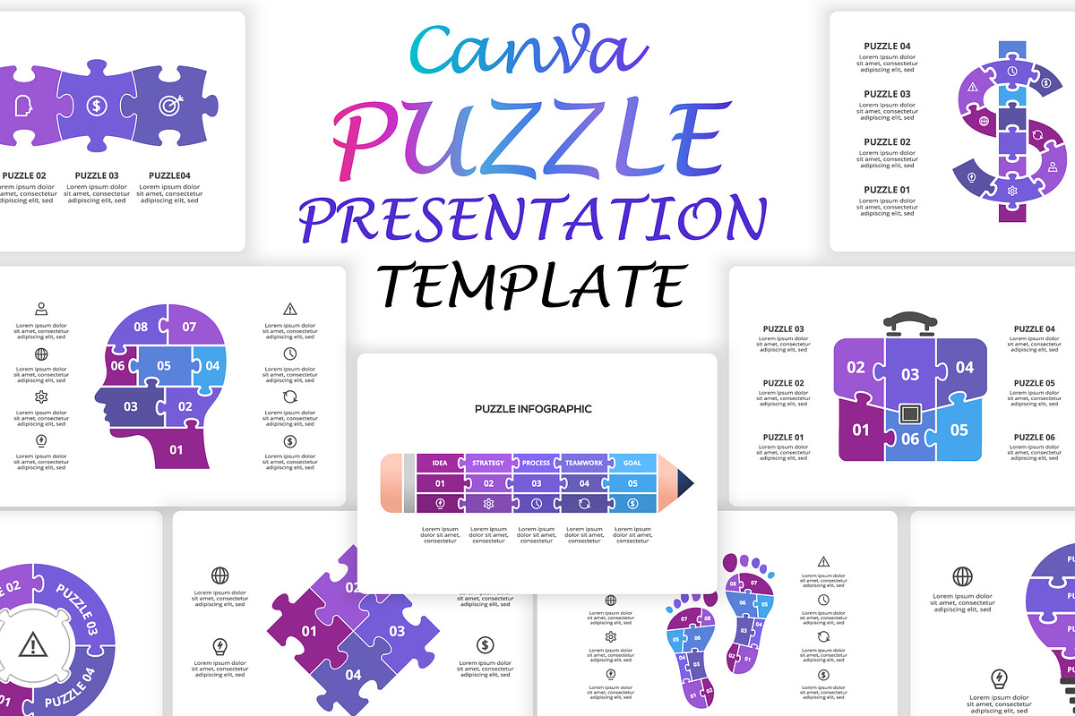 Mega Set Canva Presentation Template, a Presentation Template by Infographics project (Photo 19 of 30)