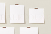 Customizable Taped Poster Mockup, a Graphic by HALFTOUNE (Thumbnail 4 of 6)