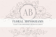 Floral monograms, a Branding & Logo Template by MARIA KOLYADINA (Thumbnail 1 of 3)