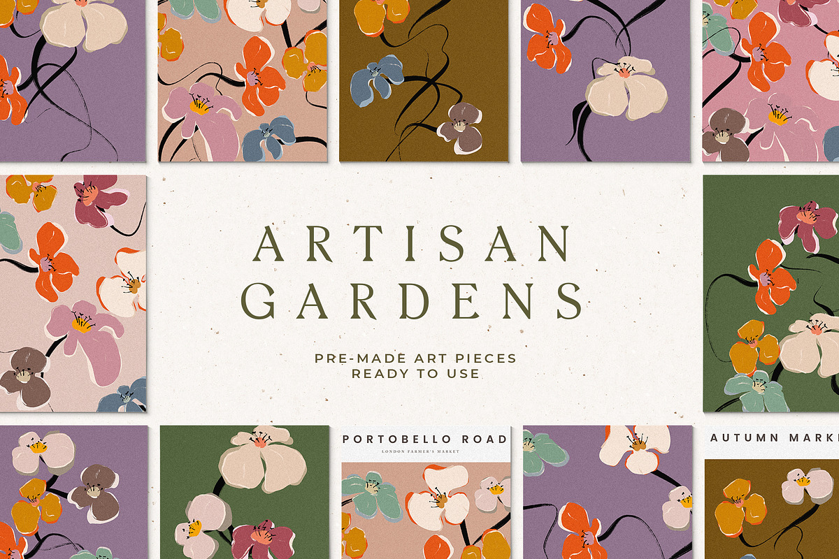 Retro Flower Autumn Poster Bundle, an Illustration by Laras Wonderland (Photo 12 of 12)