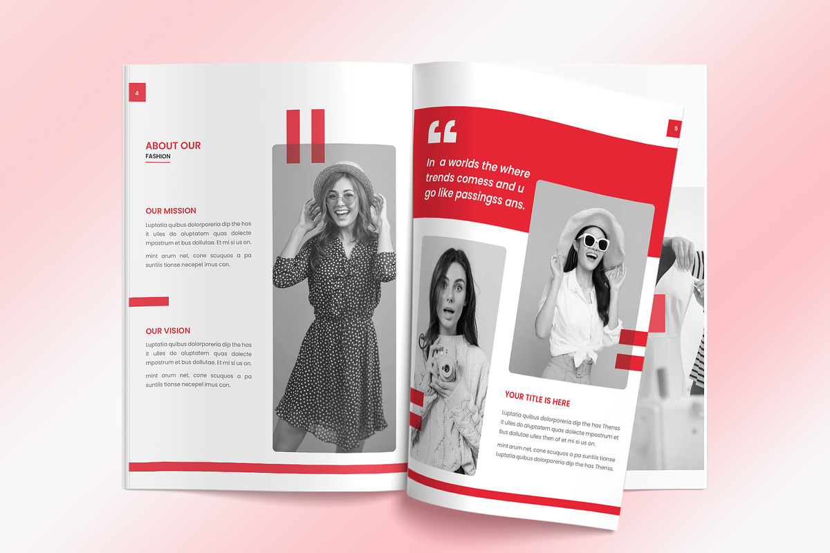 Fashion Magazine Template, a Magazine Template by graphypix (Photo 5 of 9)
