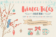 Winter Tales Font Trio + extras, a Script Font by Anna Ivanir (Thumbnail 1 of 8)