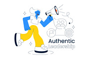 10 Authentic Leadership Illustration, a Person Illustration by denayunebgt (Thumbnail 4 of 4)