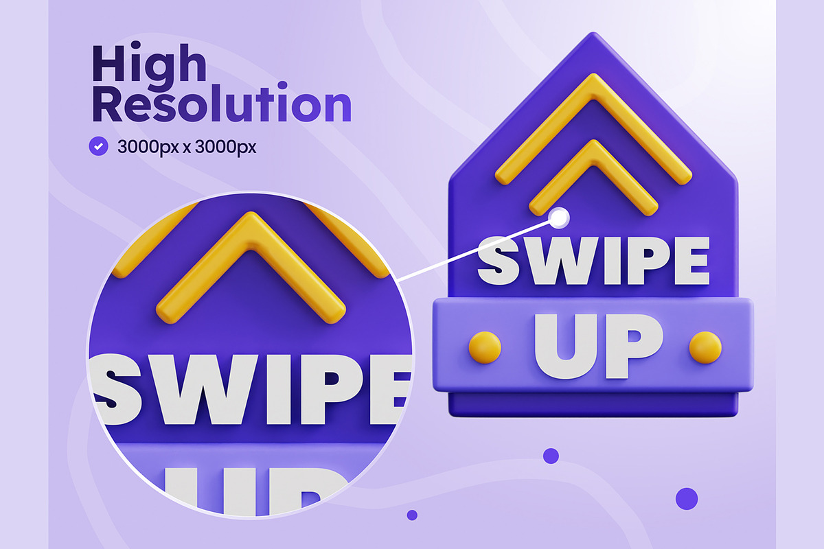 Swipe Up 3D Icons, an Object 3D Model by Rakata Studio (Photo 3 of 7)