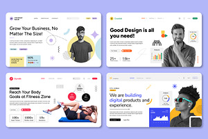 Web Landing Page Design Layout, an UI Kit Template by CreativeShaper