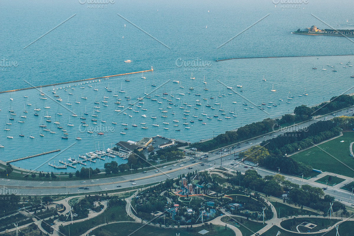 Chicago waterfront lake shore drive stock photo containing waterfront and, a Nature Photo by baker2512 (Photo 2 of 2)