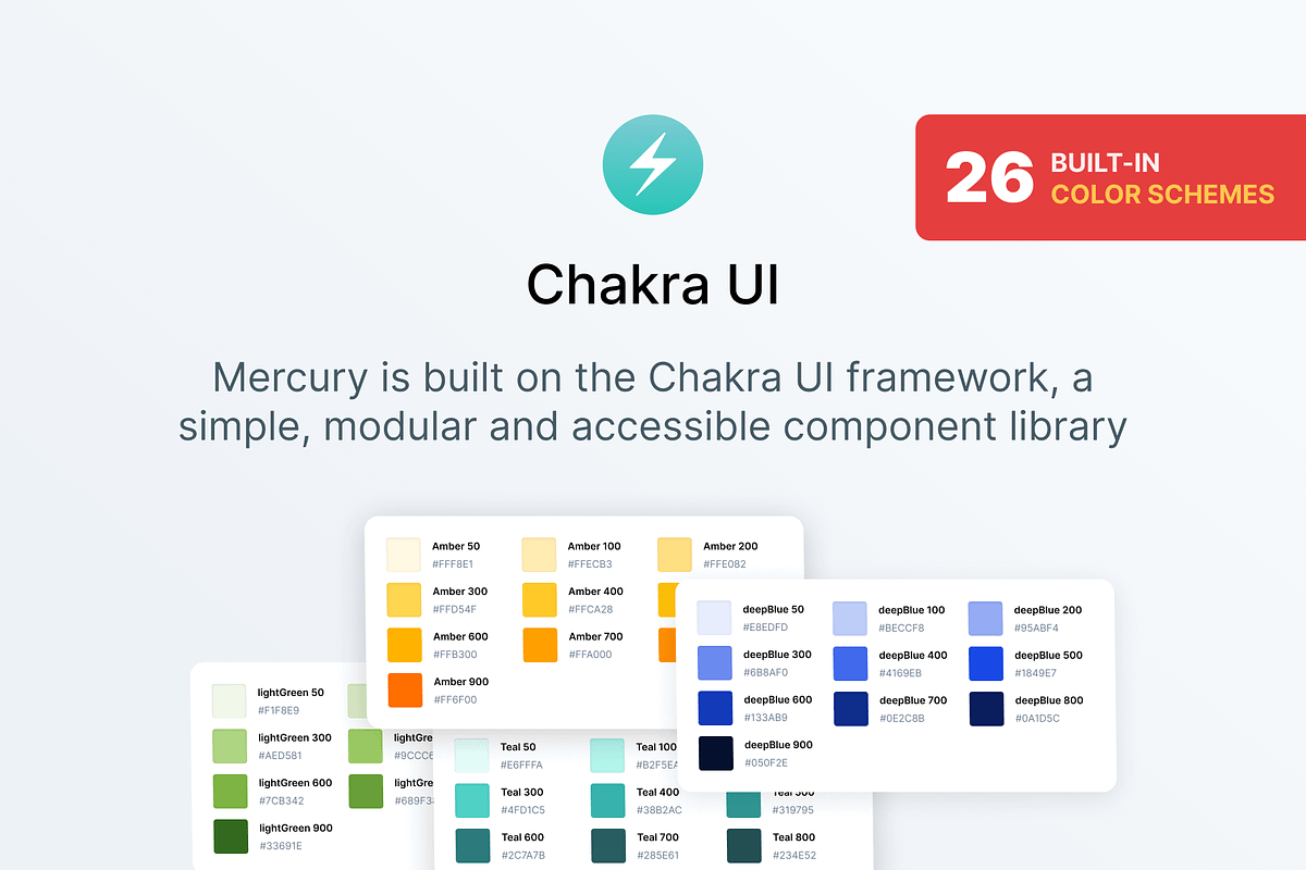 Mercury React Template with ChakraUI, a HTML Template by Themebiotic (Photo 2 of 3)