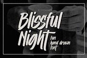 Blissful Night – Quick Brush Font, a Handwritten Font by Gassstype (Thumbnail 1 of 8)