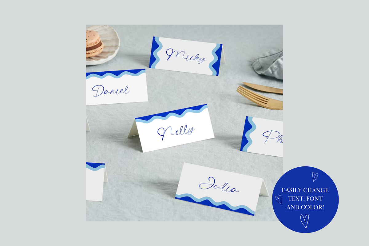 Wavy Menu Template, a Stationery Template by ForeverPrint (Photo 4 of 11)