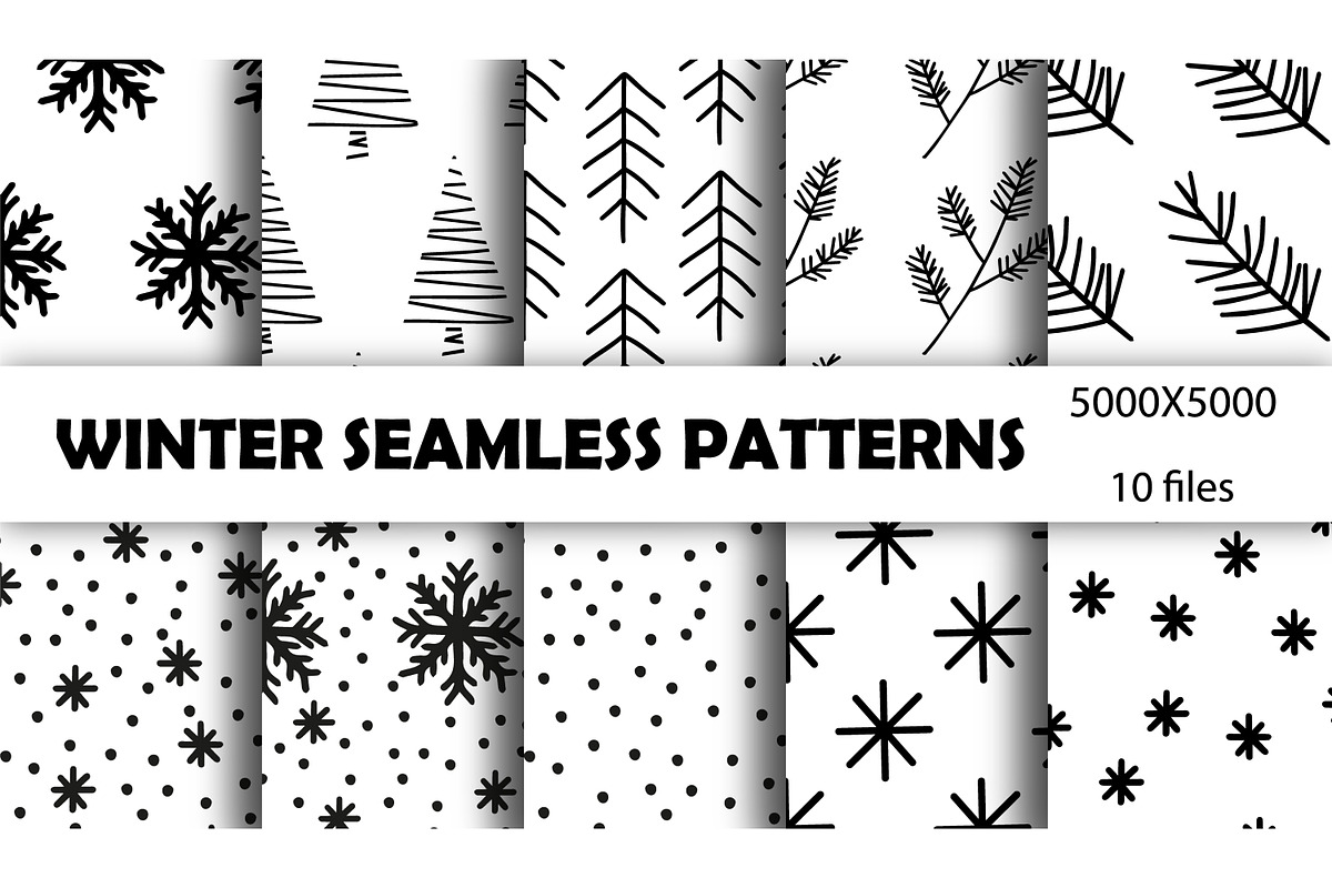Winter and Christmas Seamless Patter, a Pattern Graphic by fancykeith (Photo 1 of 3)