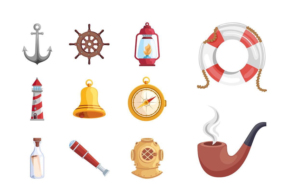 Nautical Vector Icon Set