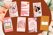 Boho Canva Instagram Story Templates, a Social Media Template by Kurly Creative (Thumbnail 5 of 11)