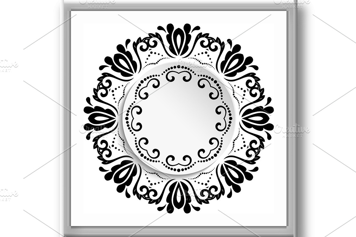 Floral Vector Ornament With Volume, a Decorative Illustration by FineArtStudio (Photo 2 of 3)