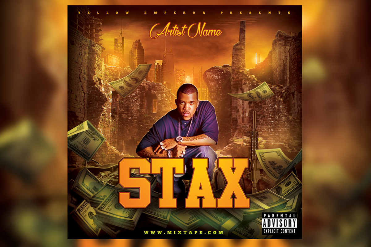 Stax Mixtape Cover Template, a Poster Template by White Shadow Graphix