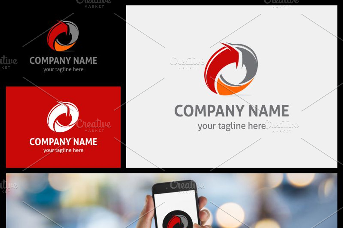 Circular Arrow Logo, a Branding & Logo Template by gabicotza