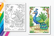 Cute Jungle Animals Coloring Pages, an Animal Illustration by Ink Gallery (Thumbnail 3 of 7)