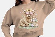 Highland Cow Floral Patchwork PNG, a Graphic by Vector Portal (Thumbnail 3 of 8)