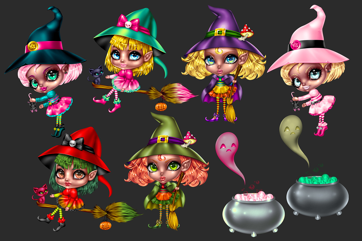 Boo Set for Halloween, an Illustration by KawaiiFactory (Photo 2 of 2)